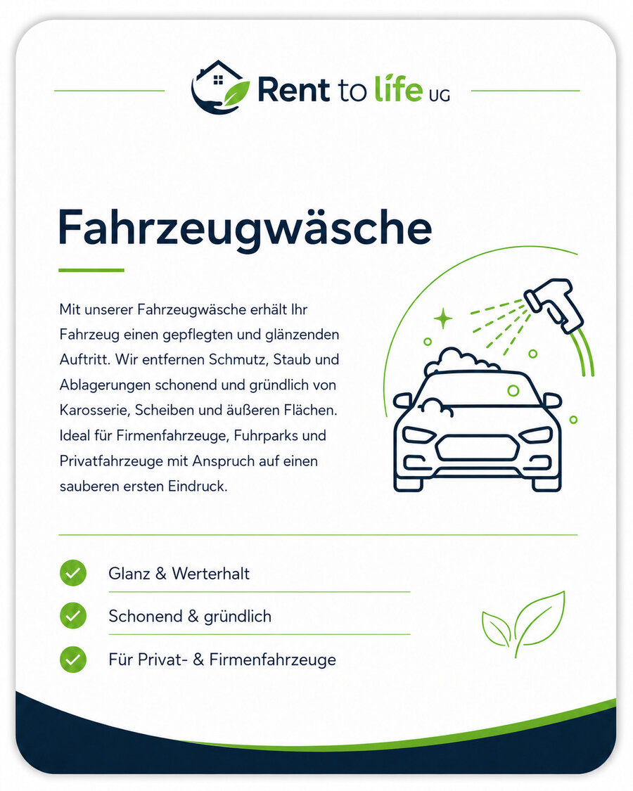 Fahrzeugwäsche — Details