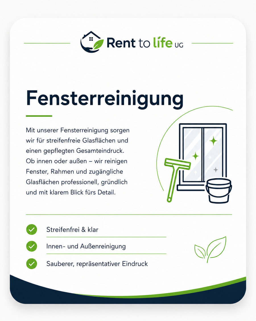 Fensterreinigung — Details