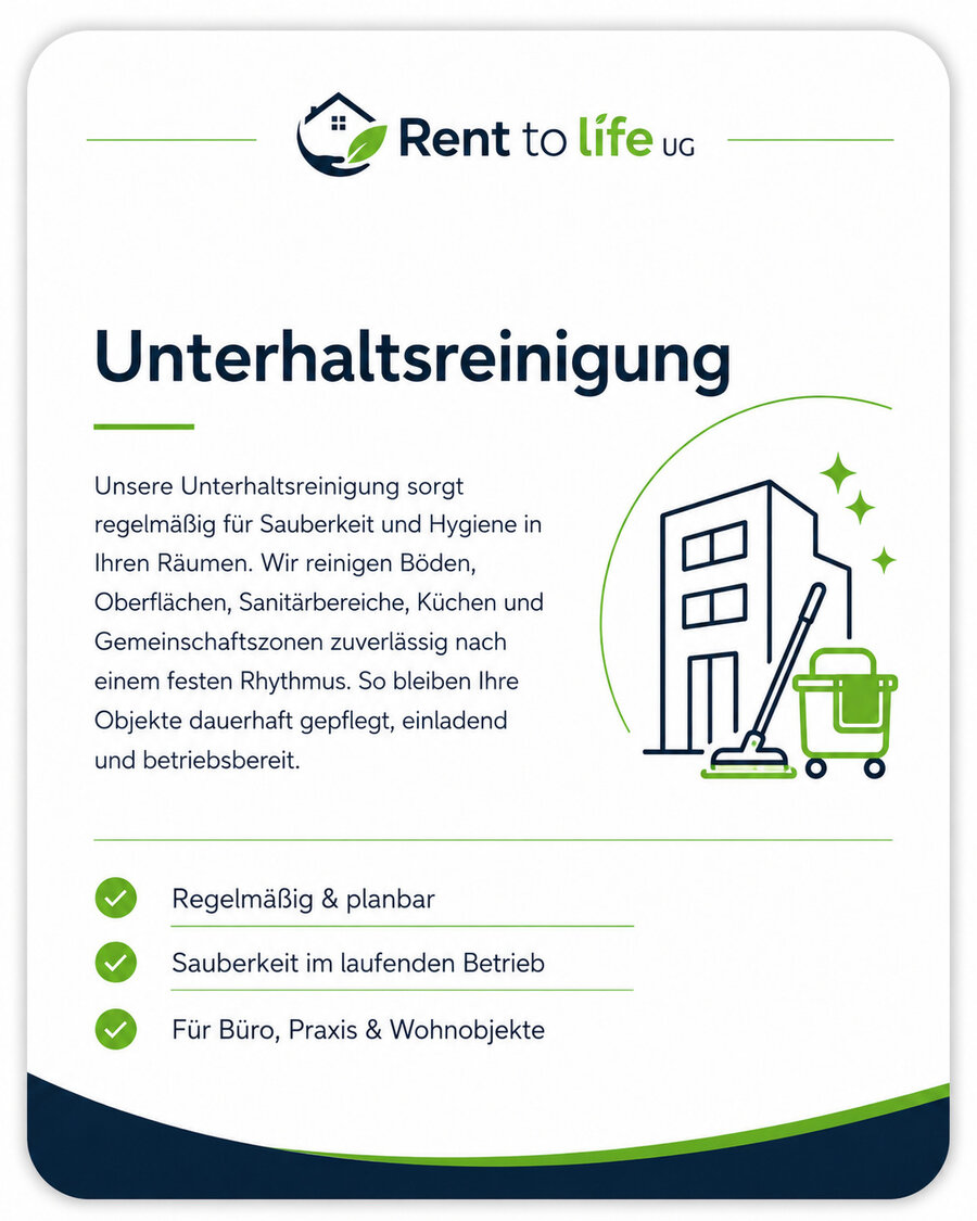 Unterhaltsreinigung — Details